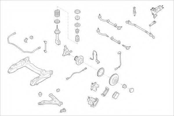 DELPHI OPEL09225F Підвіска колеса