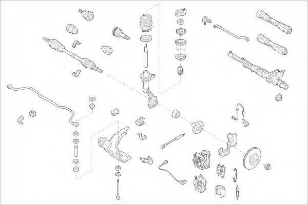 DELPHI OPEL00608F Підвіска колеса