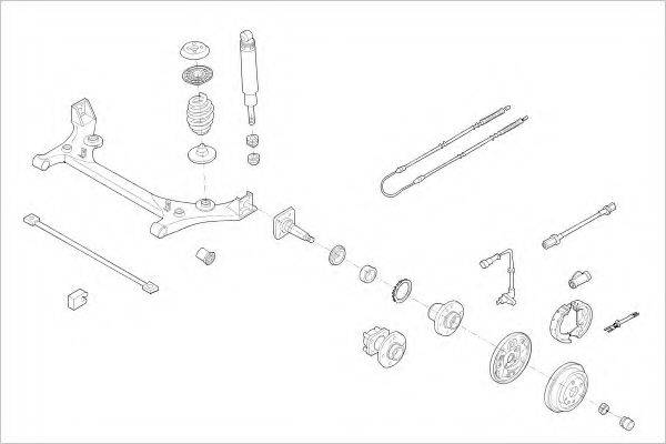 DELPHI OPEL00624R Підвіска колеса