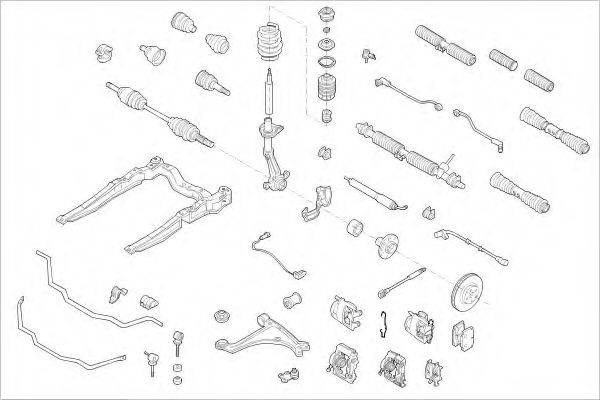 DELPHI OPEL07182F Підвіска колеса