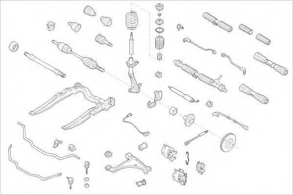 DELPHI OPEL03872F Підвіска колеса