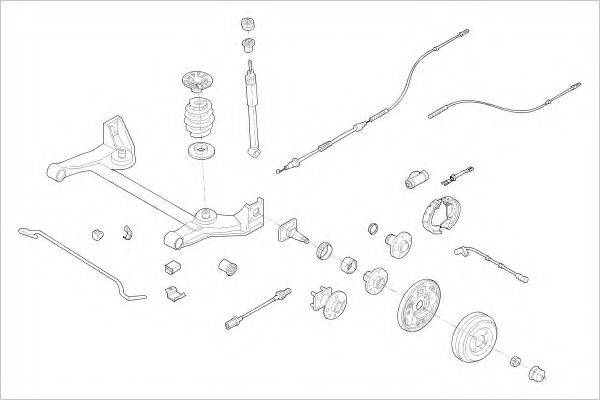 DELPHI OPEL07182R Підвіска колеса