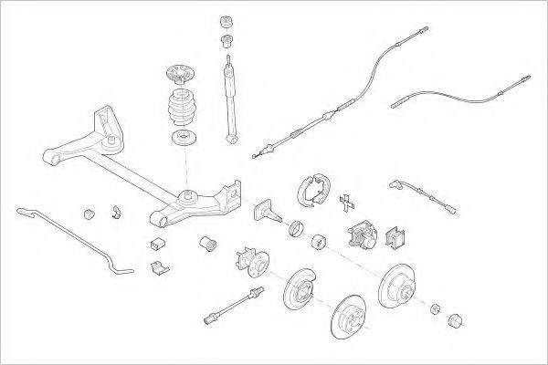 DELPHI OPEL07183R Підвіска колеса