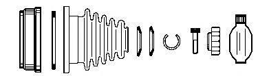 FARCOM 134304 Шарнірний комплект, приводний вал