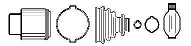 FARCOM 134564 Шарнірний комплект, приводний вал