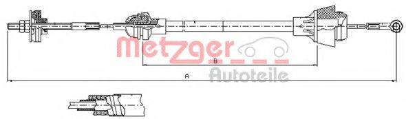 METZGER 103601 Трос, управління зчепленням