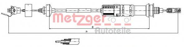 METZGER 113924 Трос, управління зчепленням