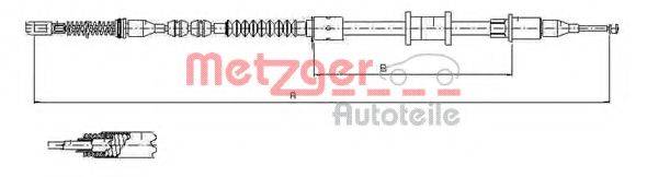 METZGER 115923 Трос, стоянкова гальмівна система