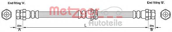 METZGER 4110248 Гальмівний шланг