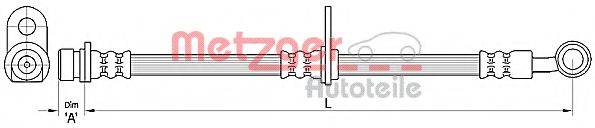 METZGER 4110493 Гальмівний шланг