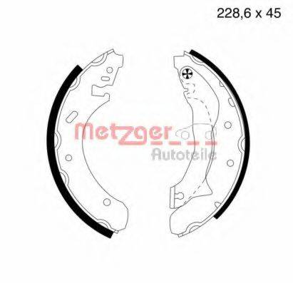 METZGER MG581 Комплект гальмівних колодок