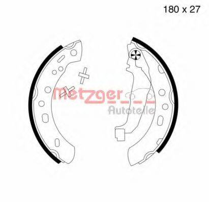 METZGER MG582 Комплект гальмівних колодок