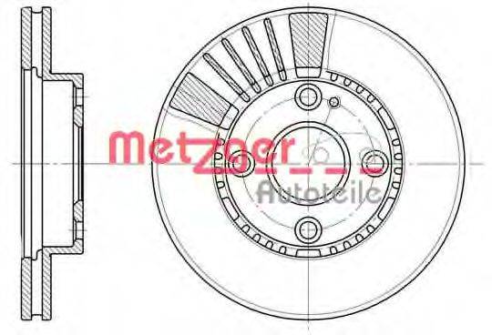 METZGER 683410 гальмівний диск