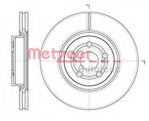 METZGER 6109210 гальмівний диск