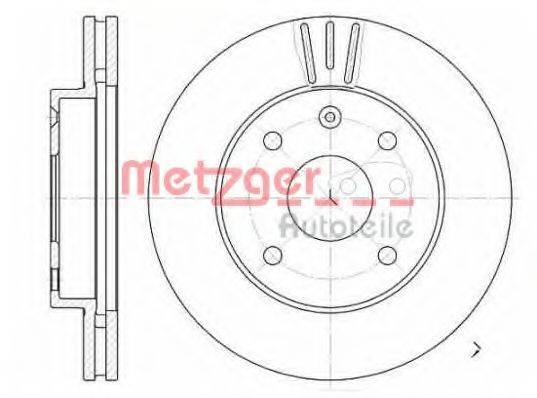 METZGER 6110547 гальмівний диск