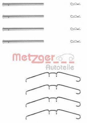 METZGER 1091155 Комплектуючі, колодки дискового гальма