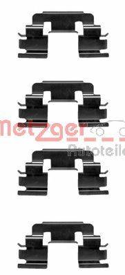 METZGER 1091249 Комплектуючі, колодки дискового гальма