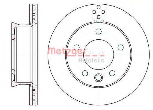 METZGER 6127510 гальмівний диск