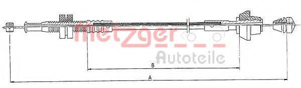 METZGER 110126 Тросик газу