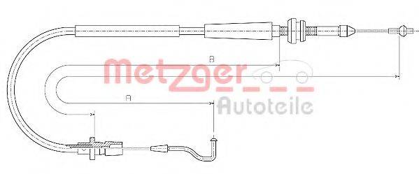 METZGER 110637 Тросик газу