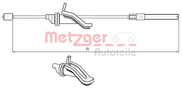 METZGER 105369 Трос, стоянкова гальмівна система