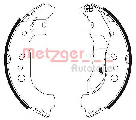 METZGER MG132 Комплект гальмівних колодок