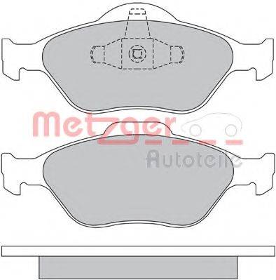 METZGER 1170045 Комплект гальмівних колодок, дискове гальмо