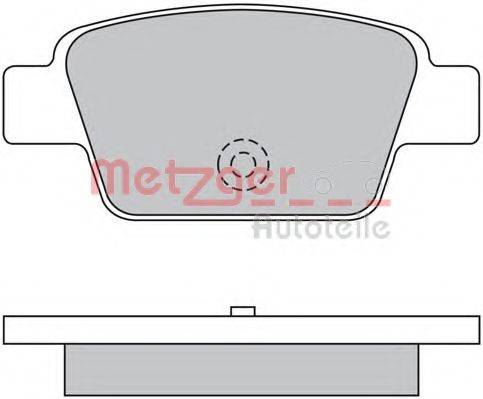 METZGER 1170131 Комплект гальмівних колодок, дискове гальмо