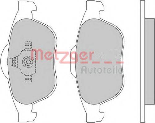 METZGER 1170161 Комплект гальмівних колодок, дискове гальмо