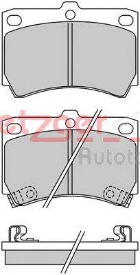 METZGER 1170250 Комплект гальмівних колодок, дискове гальмо