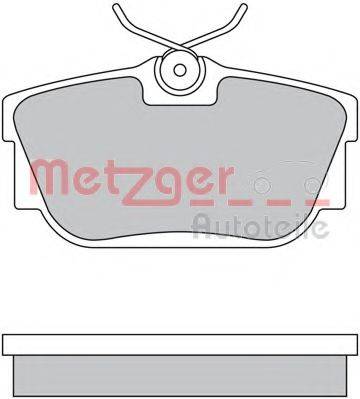 METZGER 1170332 Комплект гальмівних колодок, дискове гальмо