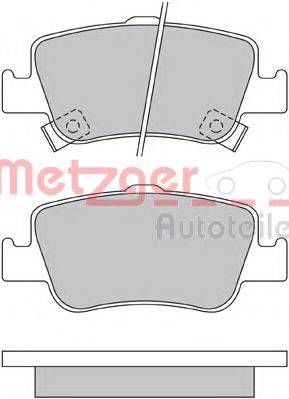 METZGER 1170334 Комплект гальмівних колодок, дискове гальмо
