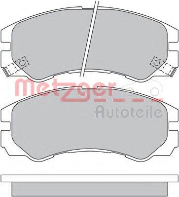 METZGER 1170352 Комплект гальмівних колодок, дискове гальмо