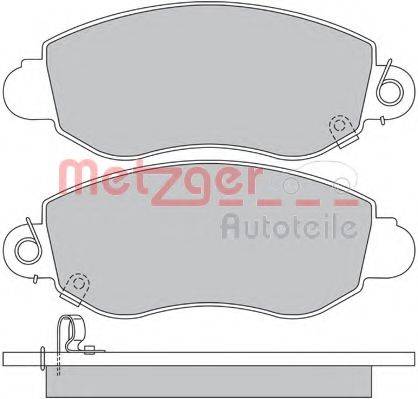 METZGER 1170365 Комплект гальмівних колодок, дискове гальмо