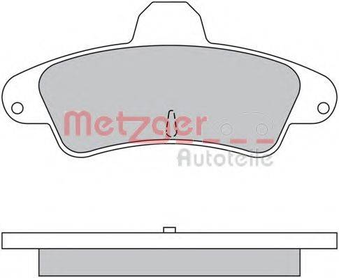 METZGER 1170430 Комплект гальмівних колодок, дискове гальмо