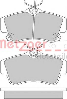 METZGER 1170459 Комплект гальмівних колодок, дискове гальмо