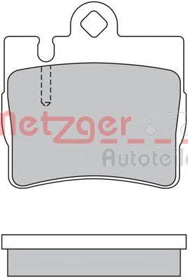 METZGER 1170460 Комплект гальмівних колодок, дискове гальмо