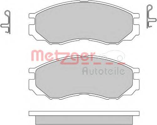 METZGER 1170493 Комплект гальмівних колодок, дискове гальмо