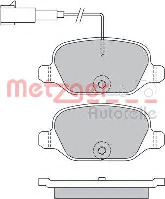 METZGER 1170500 Комплект гальмівних колодок, дискове гальмо