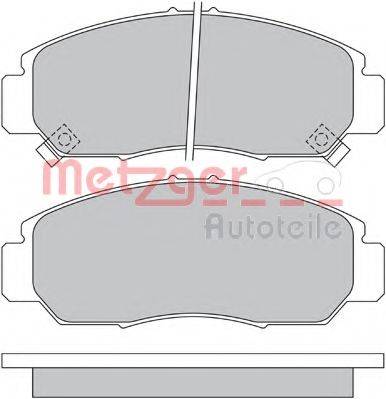 METZGER 1170536 Комплект гальмівних колодок, дискове гальмо