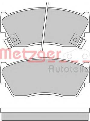 METZGER 1170547 Комплект гальмівних колодок, дискове гальмо