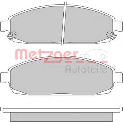 METZGER 1170423 Комплект гальмівних колодок, дискове гальмо