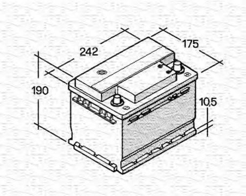 MAGNETI MARELLI 067143612003 Стартерна акумуляторна батарея; Стартерна акумуляторна батарея
