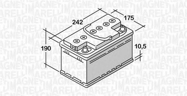 MAGNETI MARELLI 068055048020 Стартерна акумуляторна батарея; Стартерна акумуляторна батарея