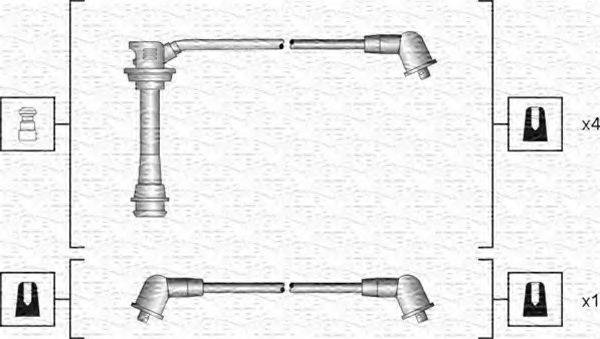 MAGNETI MARELLI 941318111093 Комплект дротів запалювання