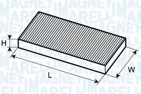 MAGNETI MARELLI 350203063180 Фільтр, повітря у внутрішньому просторі