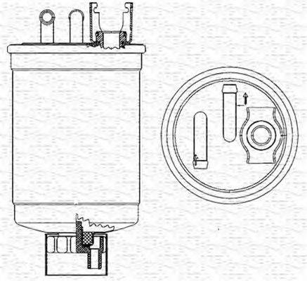 MAGNETI MARELLI 213908543000 Паливний фільтр