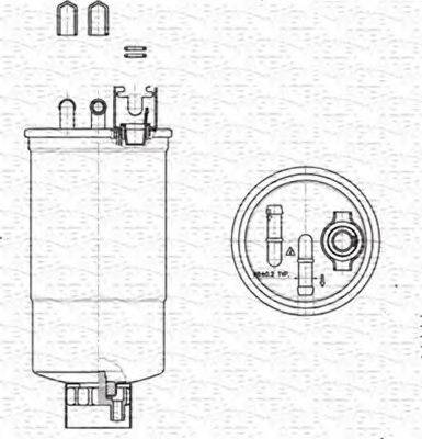 MAGNETI MARELLI 213908548000 Паливний фільтр