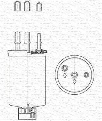 MAGNETI MARELLI 213908566000 Паливний фільтр