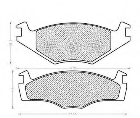 MAGNETI MARELLI 430216170009 Комплект гальмівних колодок, дискове гальмо